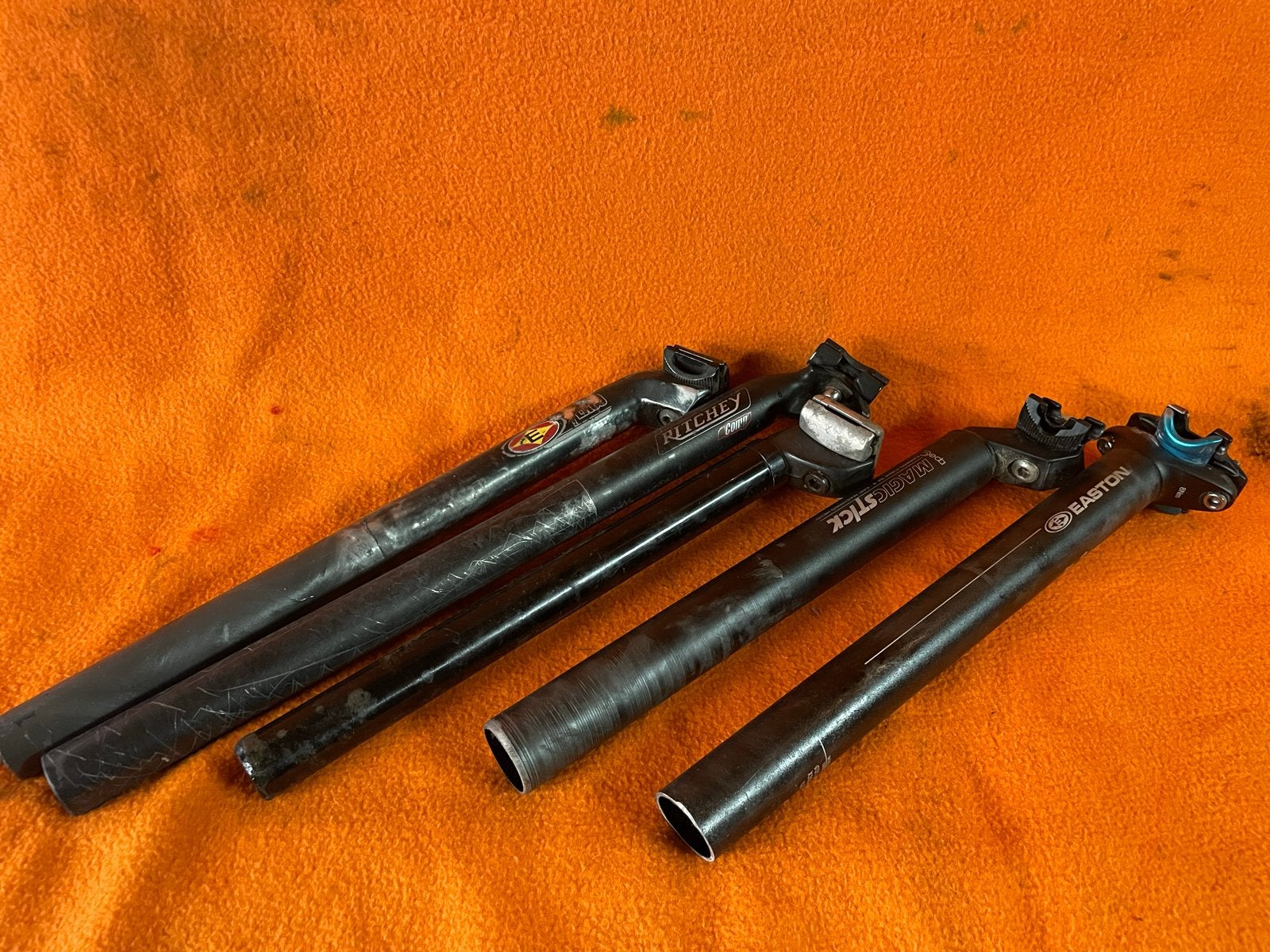 gebruikte zadelpennen - Ritchey, Easton, Magic Stick, Gebruikt, Verzenden, Mountainbike, Zadel