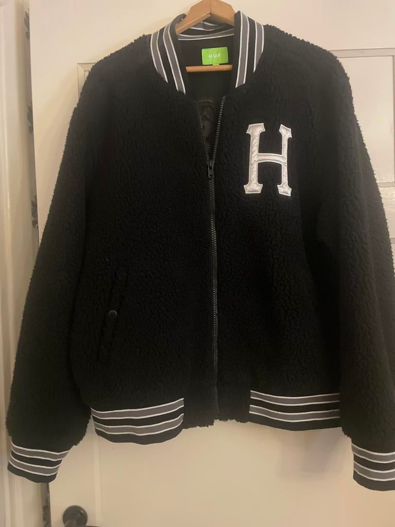 HUF vest zwart maat L, Ophalen of Verzenden, Zo goed als nieuw, Zwart