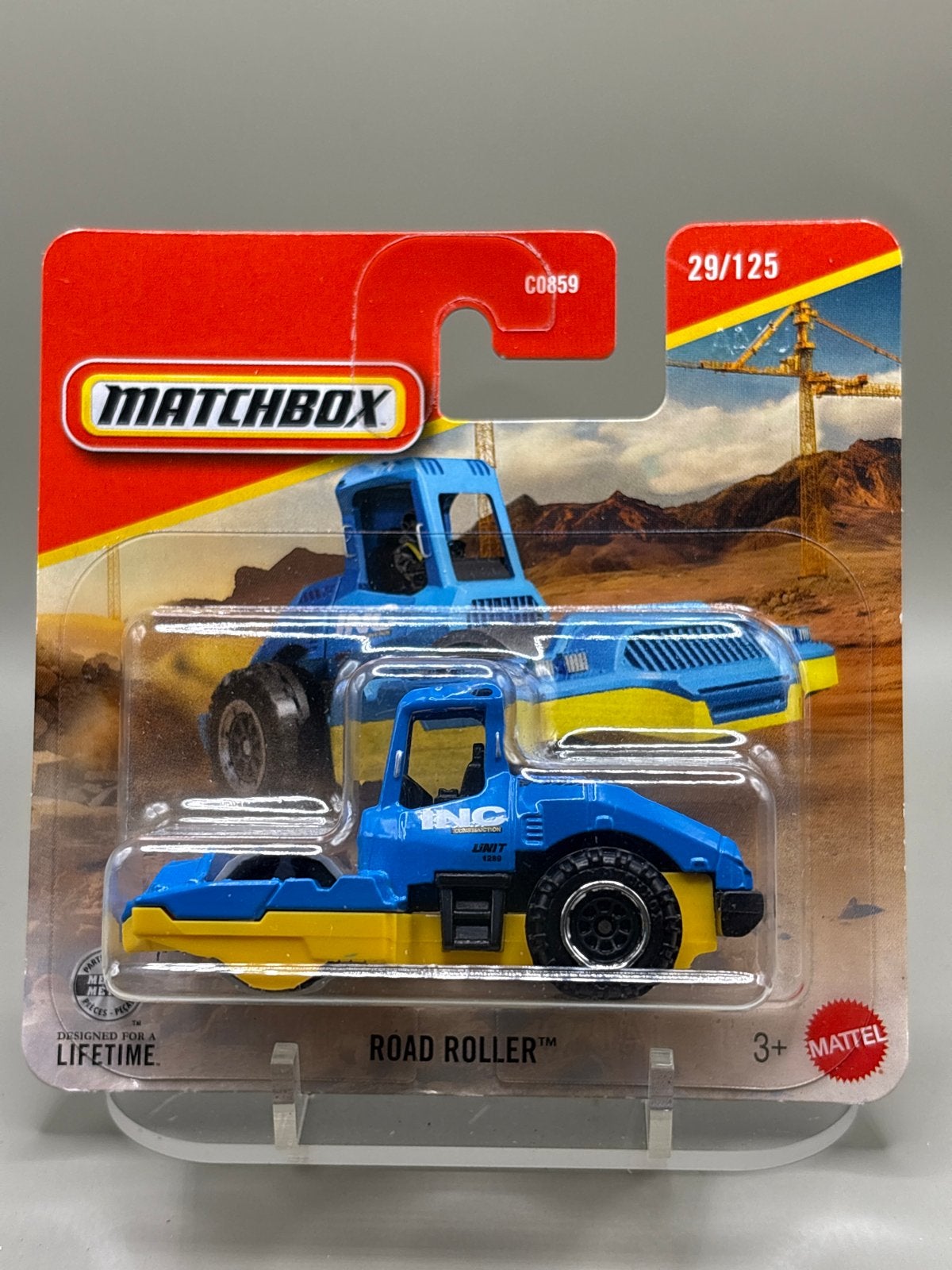 Matchbox Road Roller - Nieuw in verpakking, Auto, Nieuw, Ophalen of Verzenden, Mattel