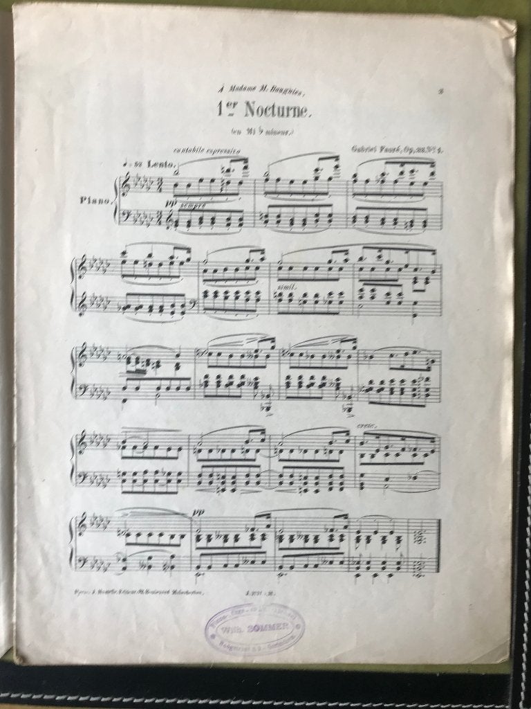 Gabriel Fauré - 1ste nocturne, Gebruikt, Klassiek, Ophalen of Verzenden, Artiest of Componist