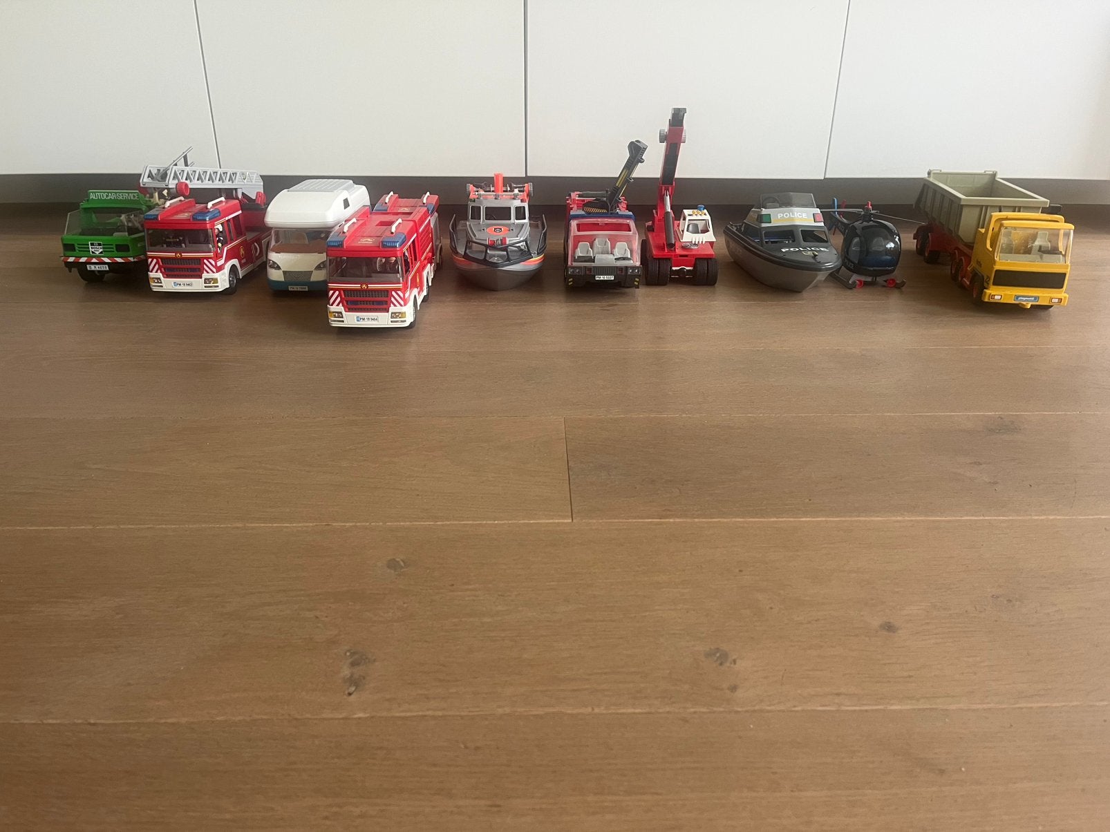 10 complete voertuigen playmobil met accessoires, Ophalen of Verzenden, Gebruikt, Complete set