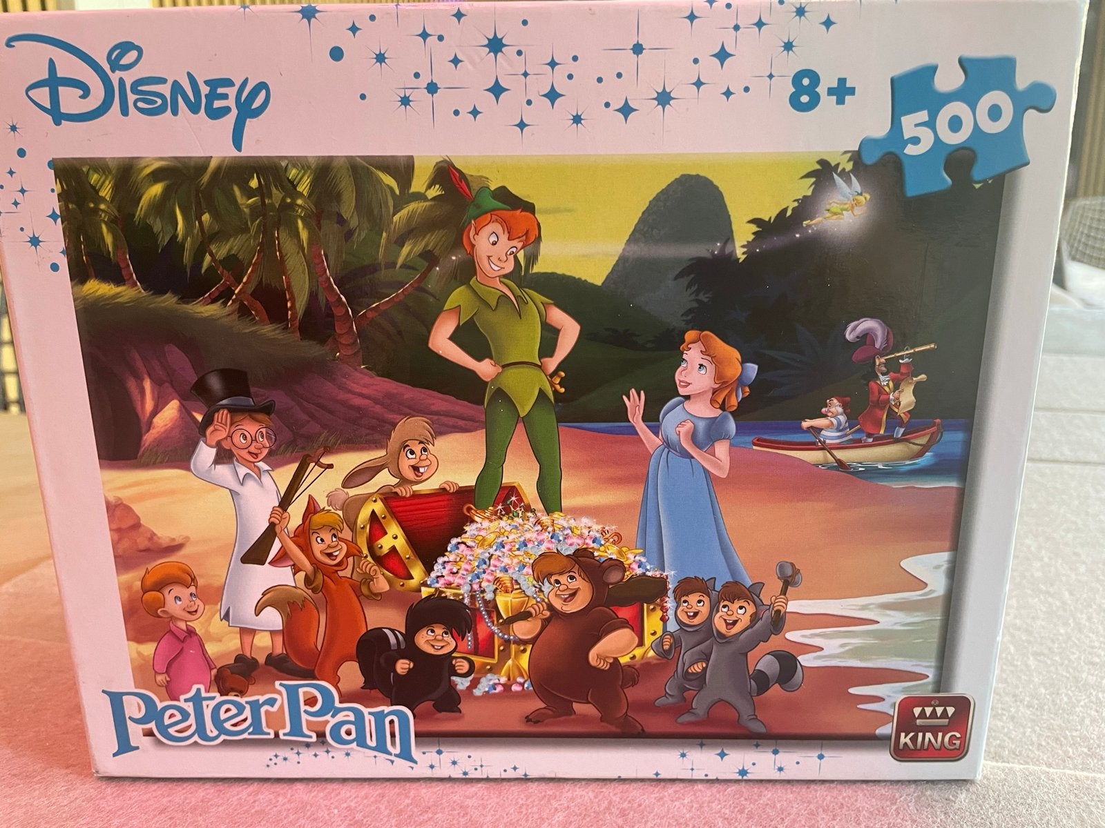 Disney Peter Pan Legpuzzel 500 stukjes, Ophalen of Verzenden, 500 t/m 1500 stukjes, Zo goed als nieuw, Legpuzzel