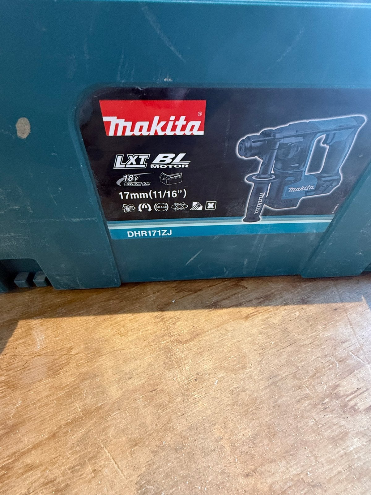 Makita DHR171ZJ Accu Boorhamer 18V, Ophalen, Gebruikt, Boor- en/of Breekhamer, Klopboormechanisme