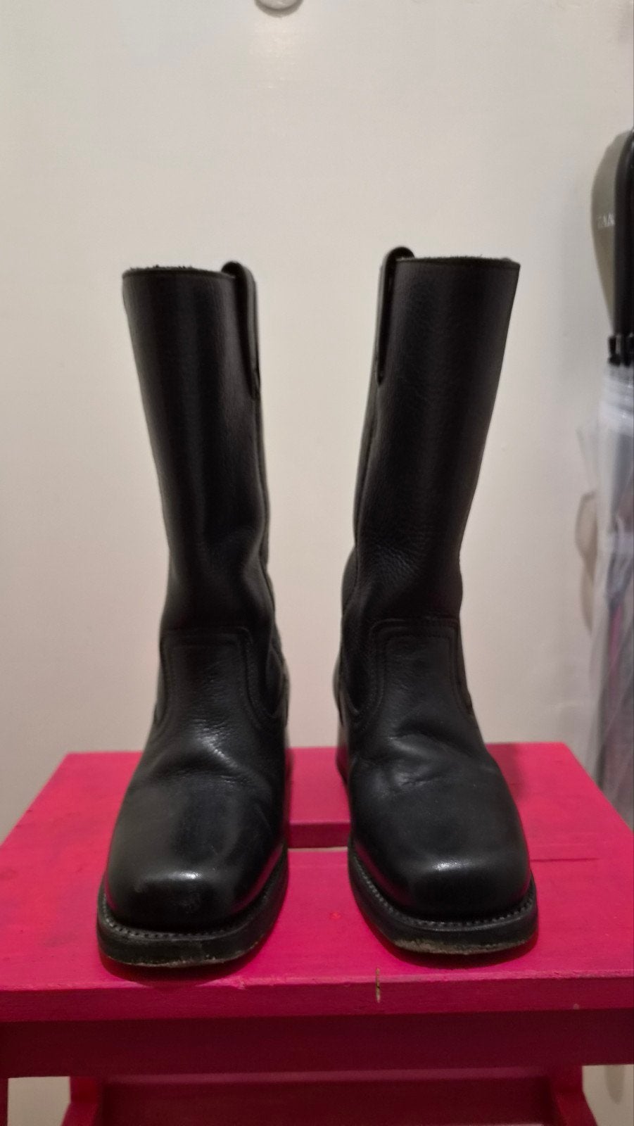 Loblan Robuuste Zwarte Leren Cowboylaarzen Maat 36, Ophalen, Zwart, Lage of Enkellaarzen, Loblan