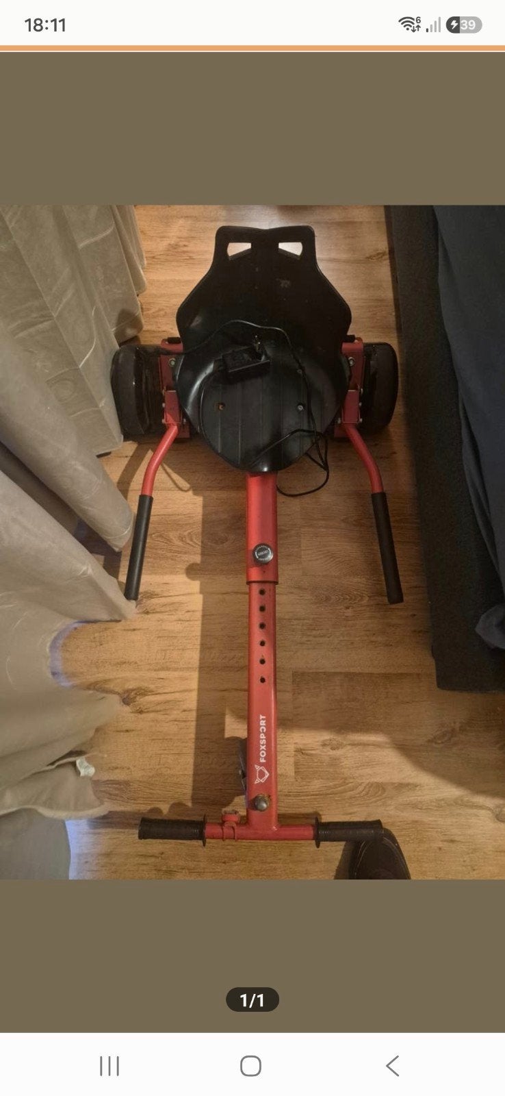 Hoverboard met zitje - lader defect, Ophalen of Verzenden