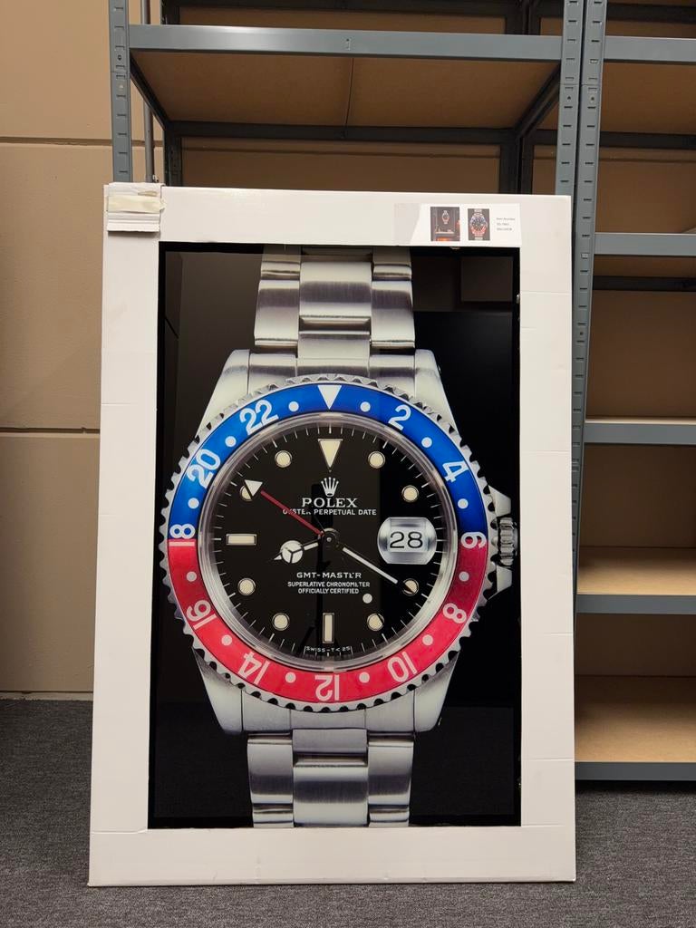 Rolex GMT - Master 2 Pepsi ( Glas Schilderij ), Ophalen
