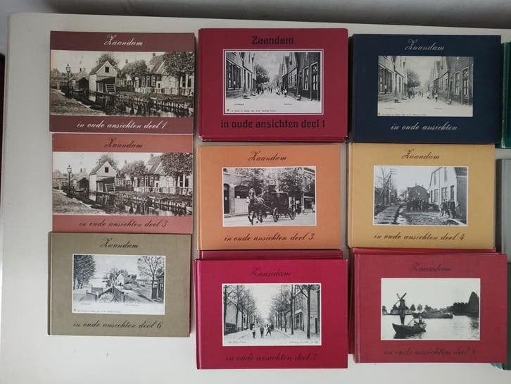 Zaandam in oude ansichten deel 1 t/10 diverse drukken 6 p/st, Ophalen of Verzenden, 20e eeuw of later, Gelezen, Hottentot / Korf / van Sante