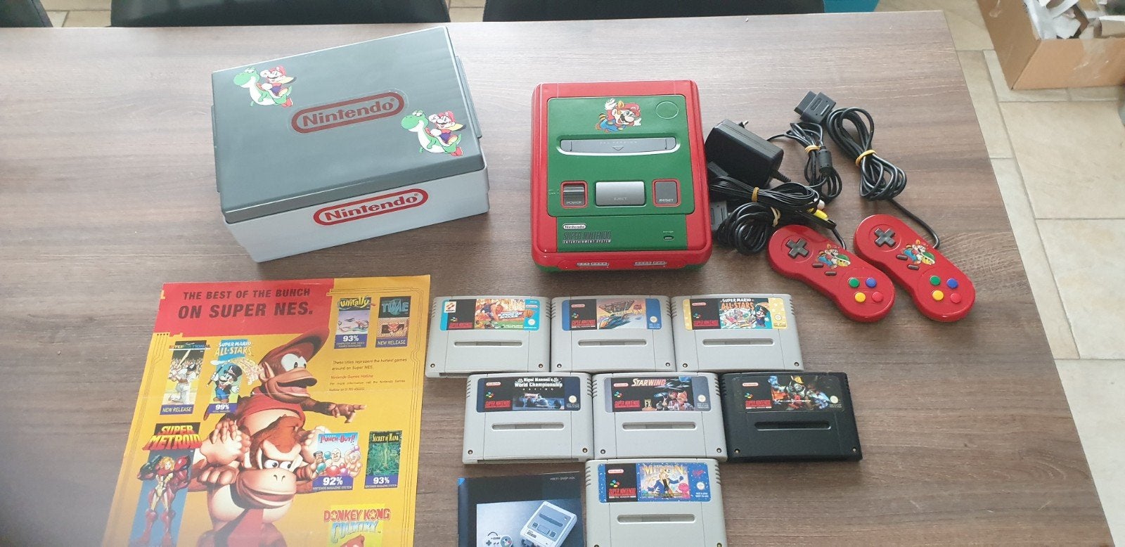 Nintendo snes, 2 spelers, Ophalen of Verzenden, Zo goed als nieuw, Vanaf 3 jaar