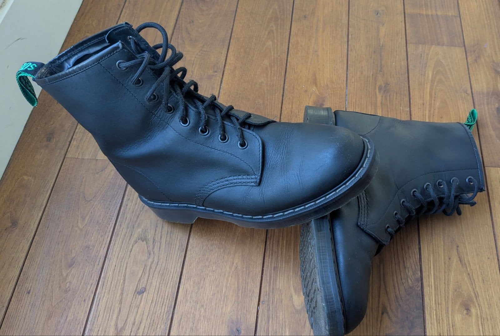 Solovair Classic Derby Boots Zwart - Maat 41.5, Ophalen, Zwart, Boots, 41,5