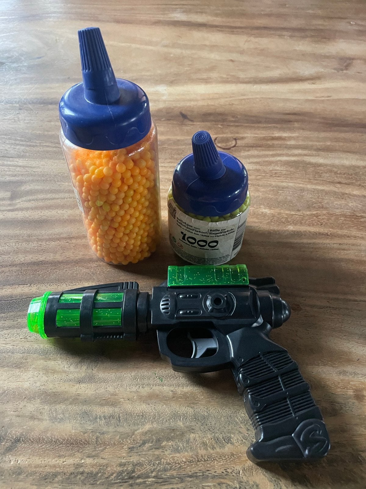 Speelgoedpistool balletjes met munitie, Ophalen of Verzenden, Gebruikt