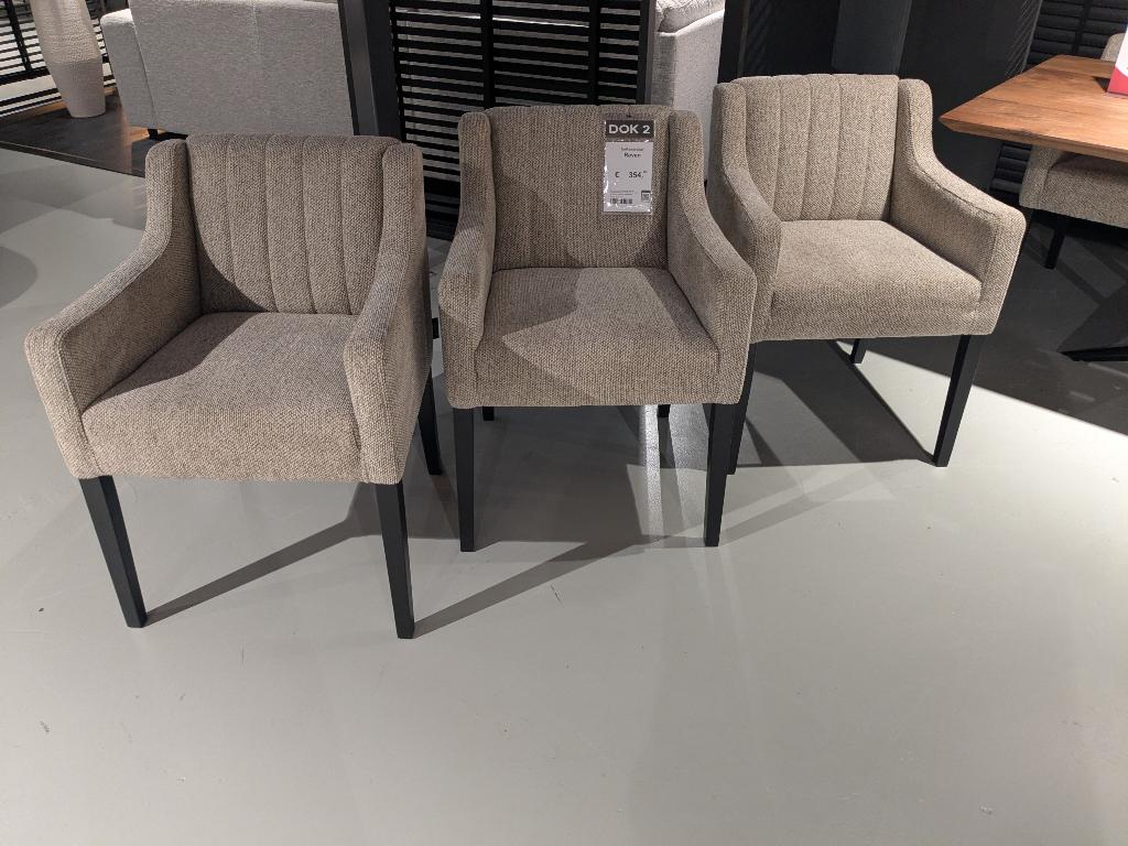 SET VAN 6 LUXE EETKAMER STOELEN EVENTUEEL MET TAFEL ALS SET