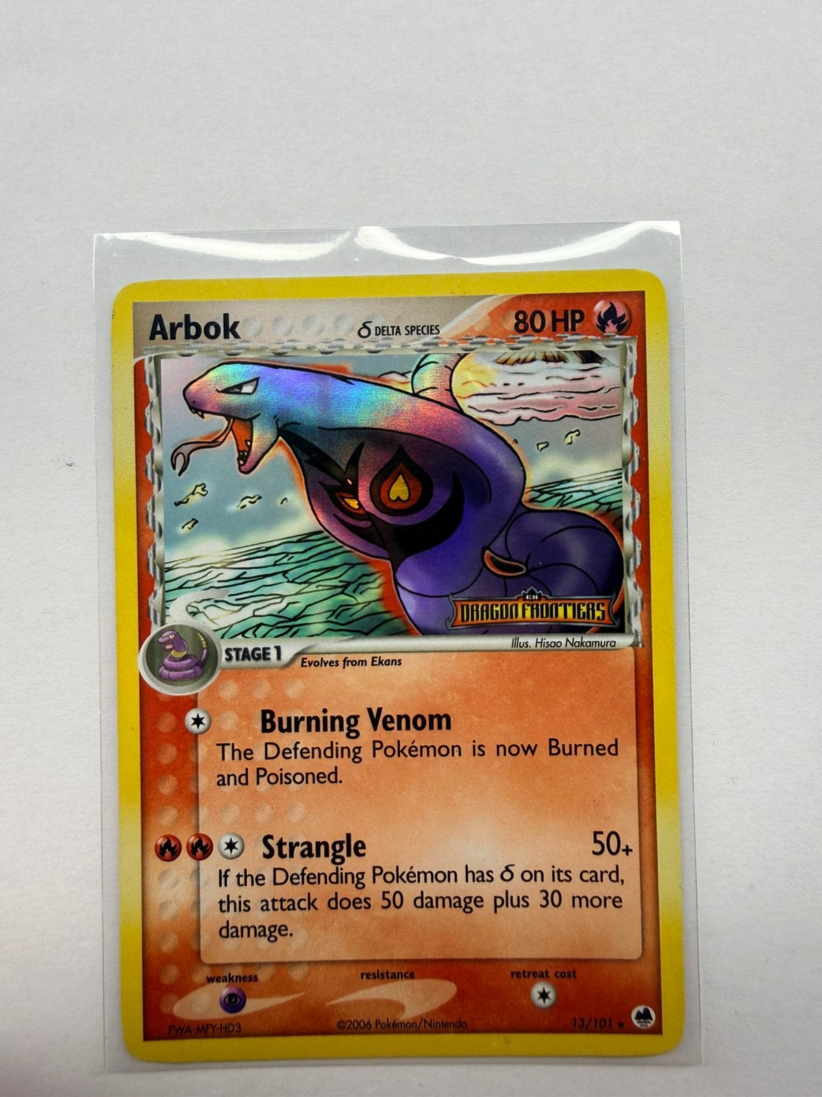 Arbok reverse holo pokémon dragon frontiers, Ophalen of Verzenden, Zo goed als nieuw