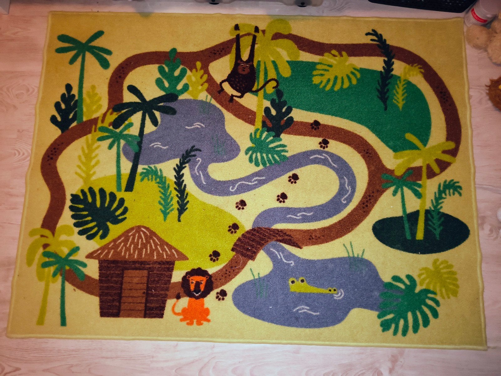 Vrolijk Kinderkleed van Ikea met Jungle Thema, 100 tot 150 cm, Ophalen of Verzenden, 150 tot 200 cm, Jungle, Kinderlijk, Speels
