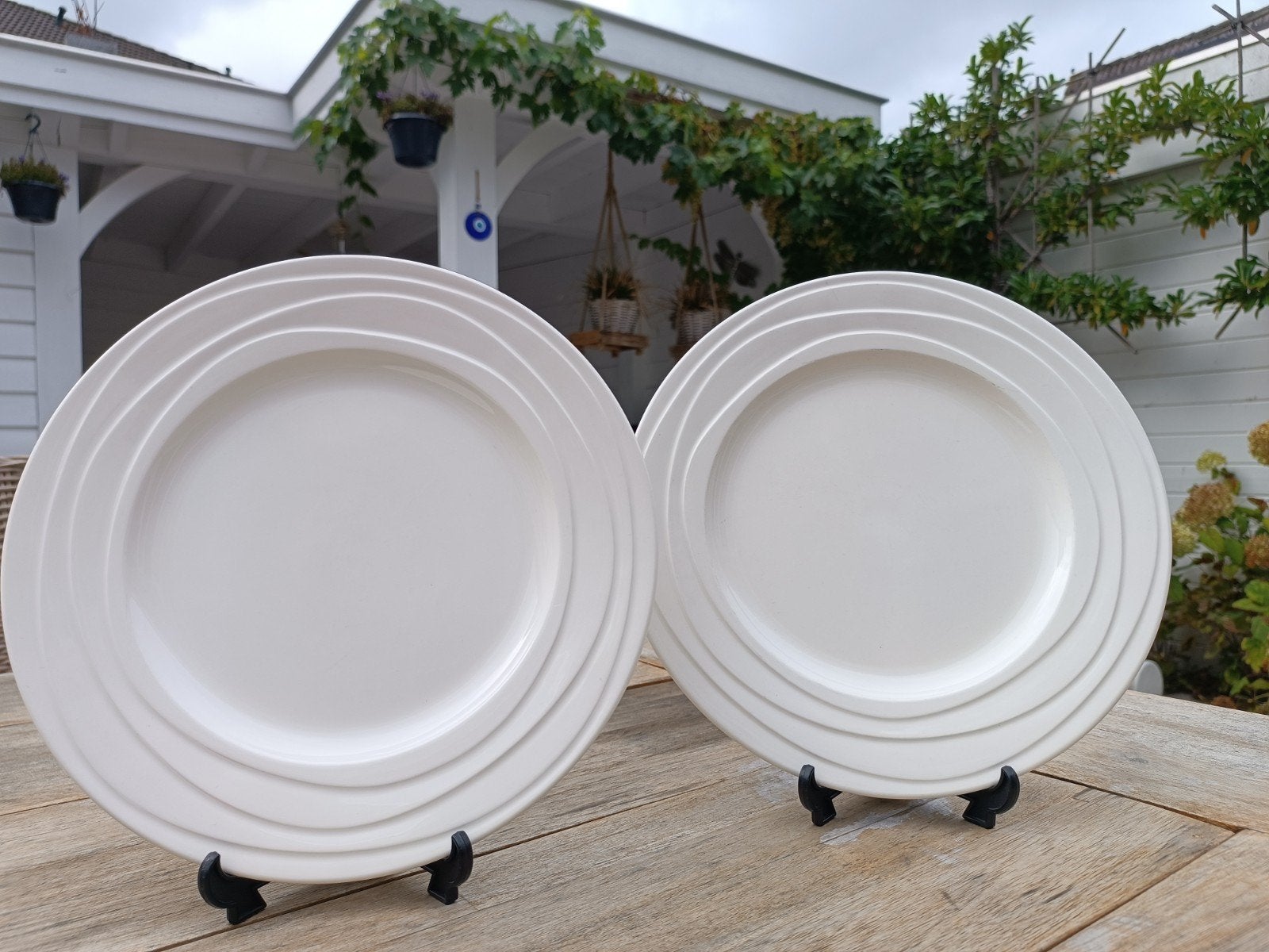 2x Jamie Oliver Waves, ontbijtborden 18 cm, Huis en Inrichting, Gebruikt, Overige merken, Ophalen of Verzenden, Bord(en)