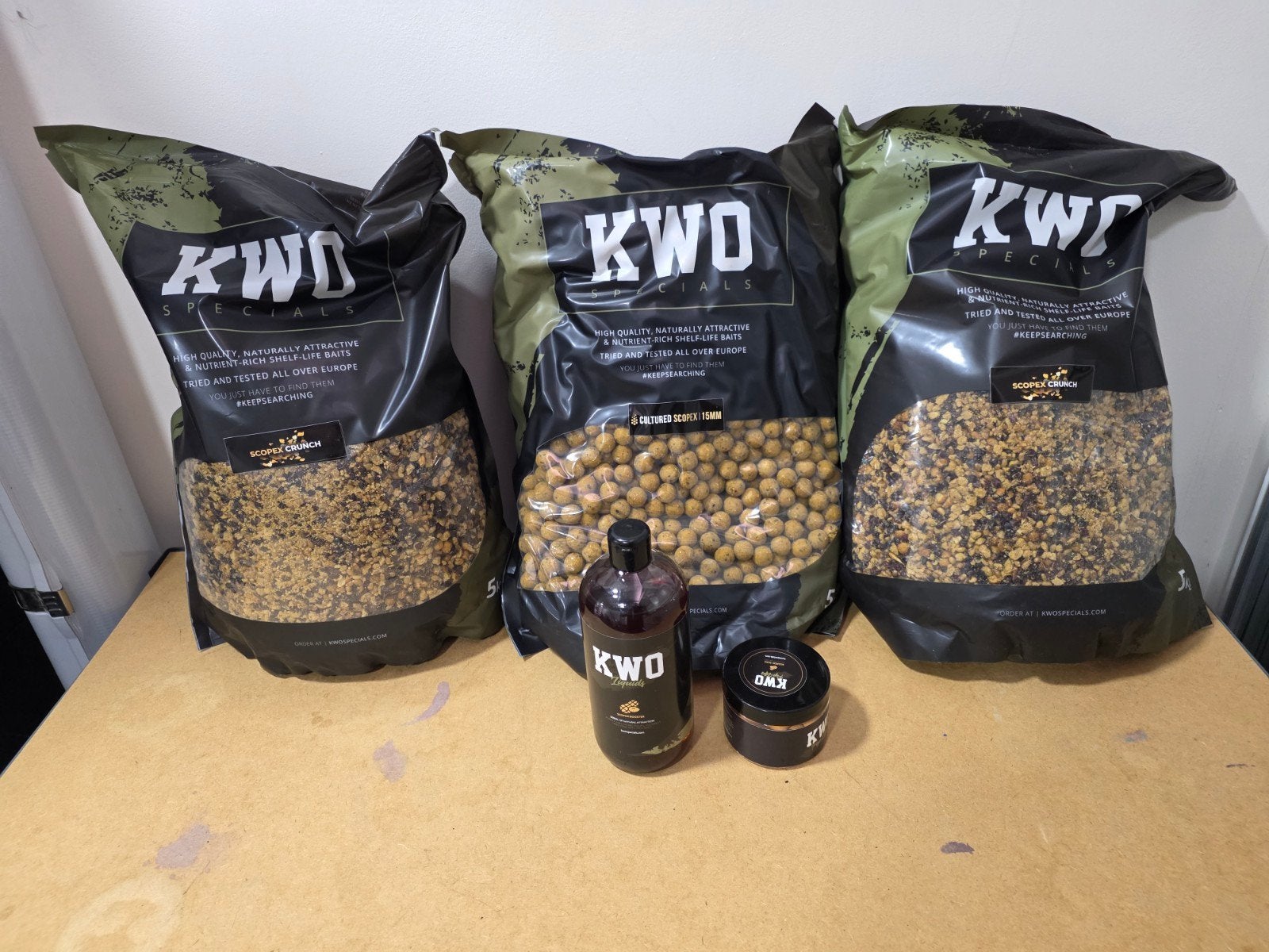 KWO scopex boilies 15 mm en crunch, Watersport en Boten, Hengelsport | Karpervissen, Ophalen, Nieuw, Overige typen