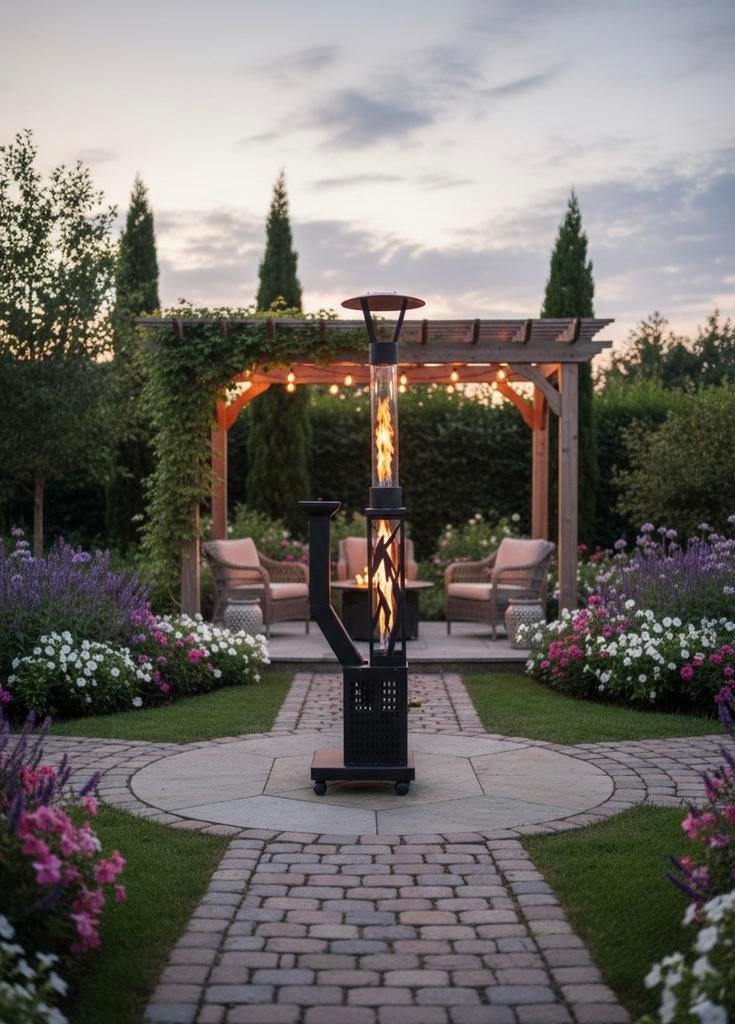 Luxe Pelletkachel Buiten: Sfeer, Warmte & Design voor Terras, Tuin en Terras, Tuinhaarden, Nieuw, Ophalen of Verzenden