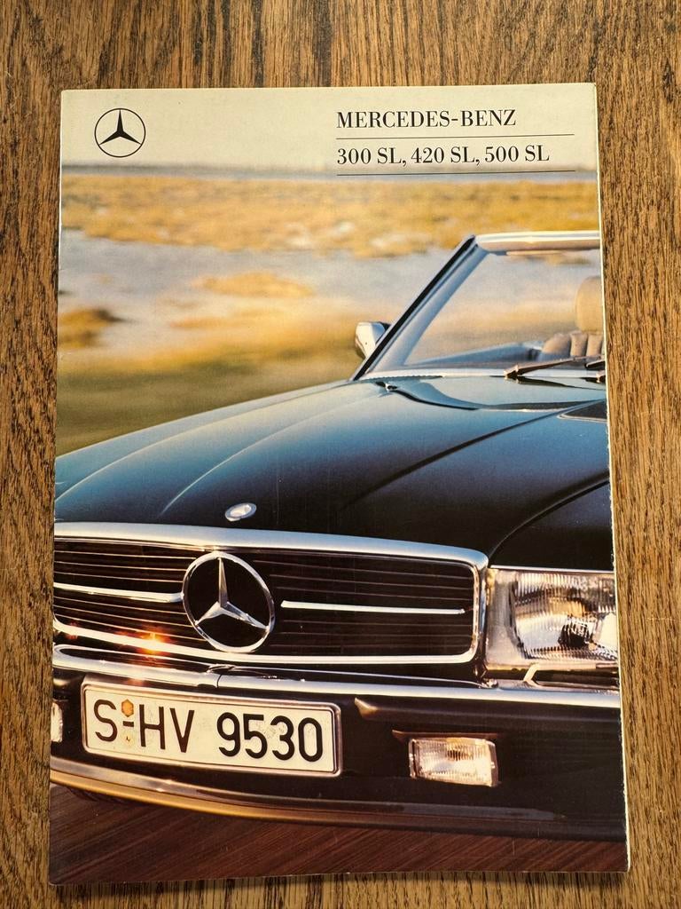 Mercedes 300 SL - 420 SL - 500 SL brochure 1987, Ophalen of Verzenden
