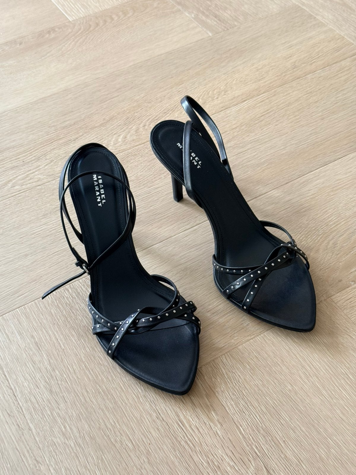 Isabel Marant Adole leren sandalen studs, Kleding | Dames, Isabel Marant, Zwart, Nieuw, Sandalen of Muiltjes