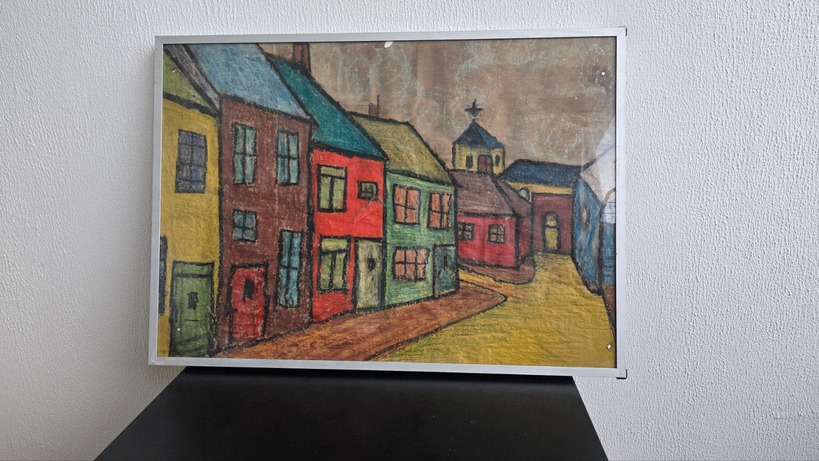 Expressionistisch Dorpsgezicht VIVO Poster 1959 - Barth Lijs, Ophalen of Verzenden