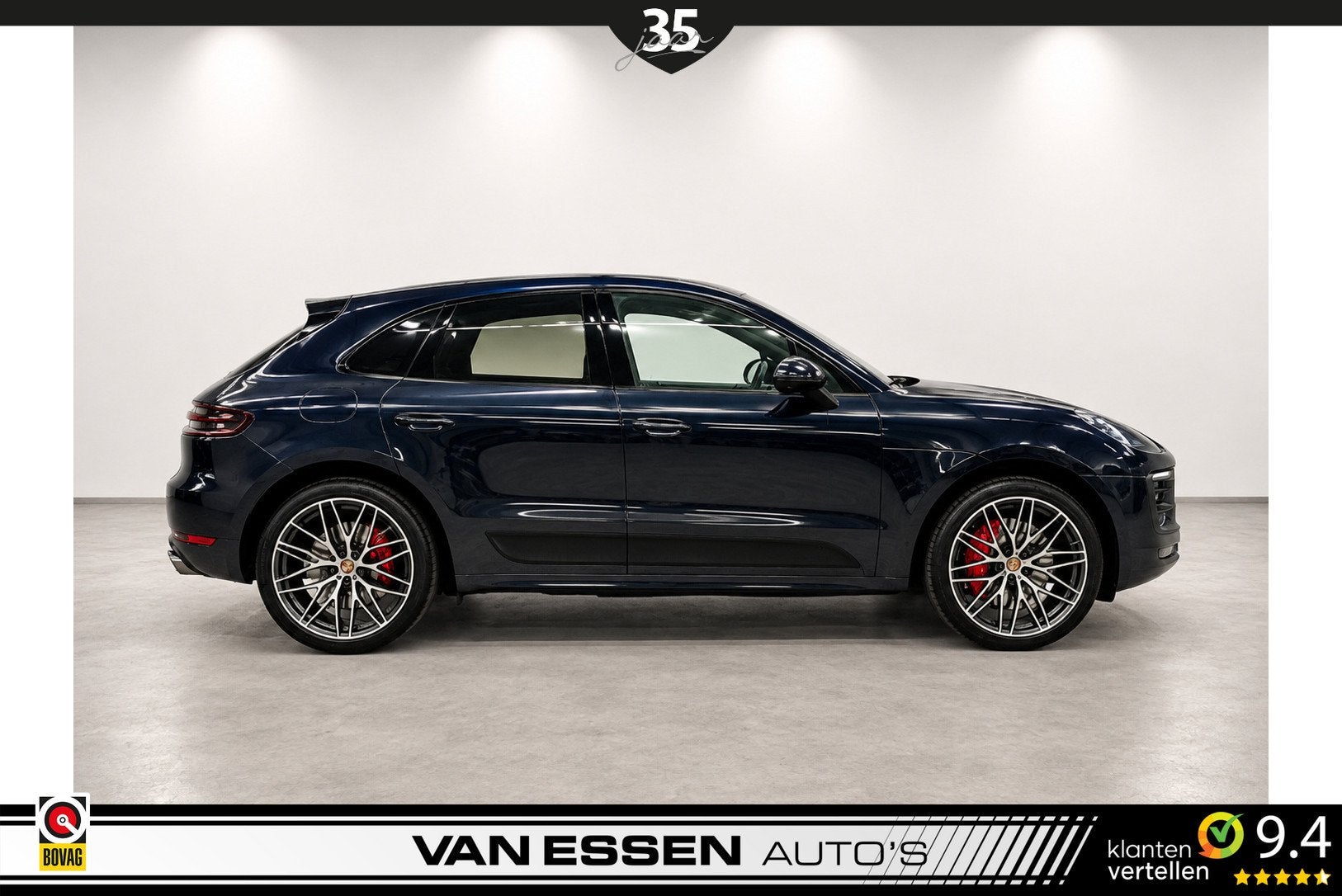 Porsche Macan 3.0 GTS Pano Leder Camera Luchtvering Stoel/St, Auto's, Automaat, Gebruikt, Euro 6, Blauw