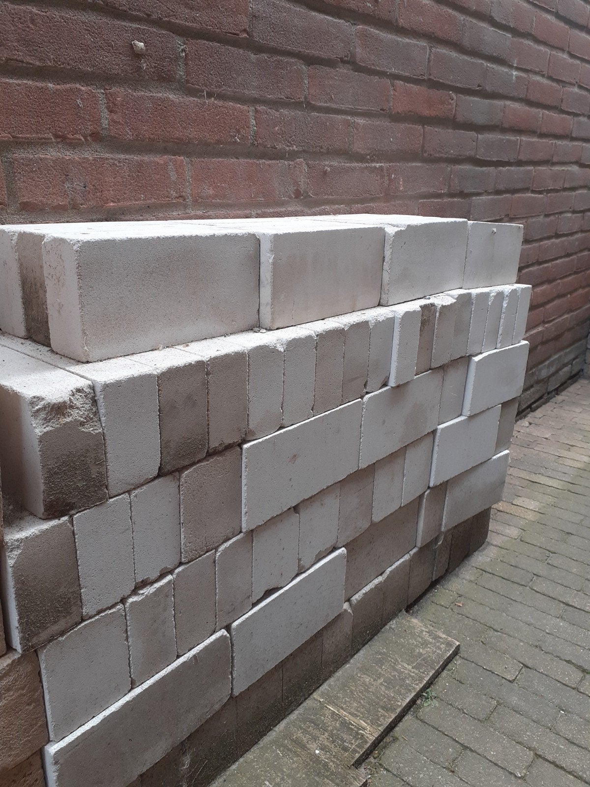 Kalkzandstenen in diverse afmetingen, Doe-het-zelf en Verbouw, Metselstenen, Ophalen, Nieuw, Bakstenen