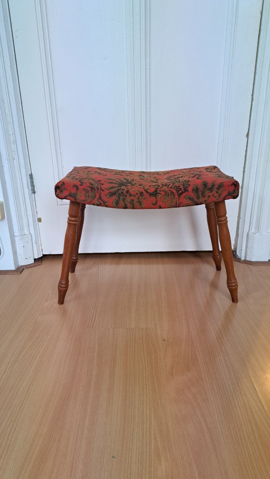 Vintage krukje voetenbankje, Ophalen, Minder dan 50 cm, Rond, Minder dan 50 cm