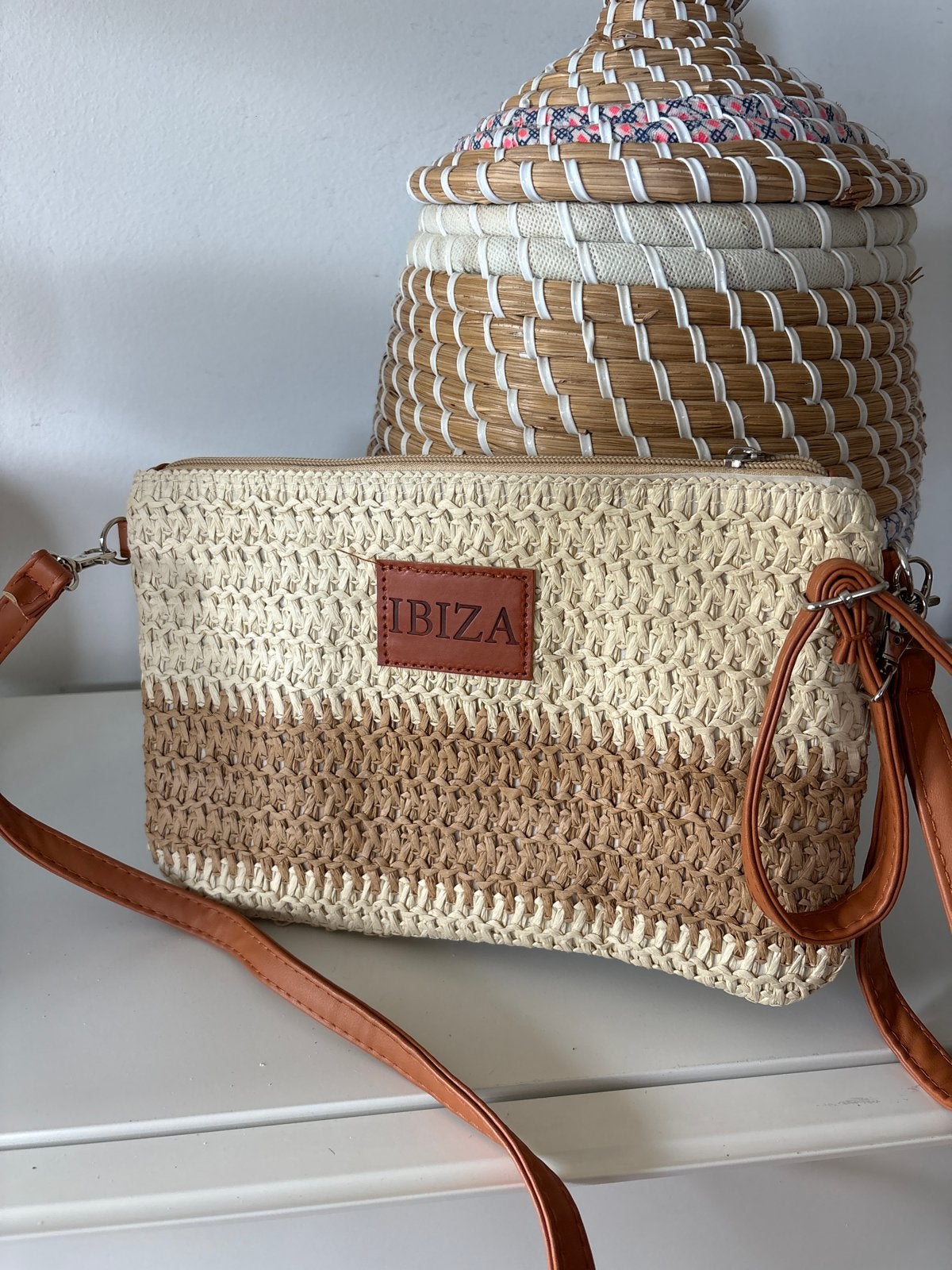 Nieuw Ibiza tasje - Perfect voor de zomer!, Ophalen of Verzenden, Nieuw, Beige, Schoudertasje