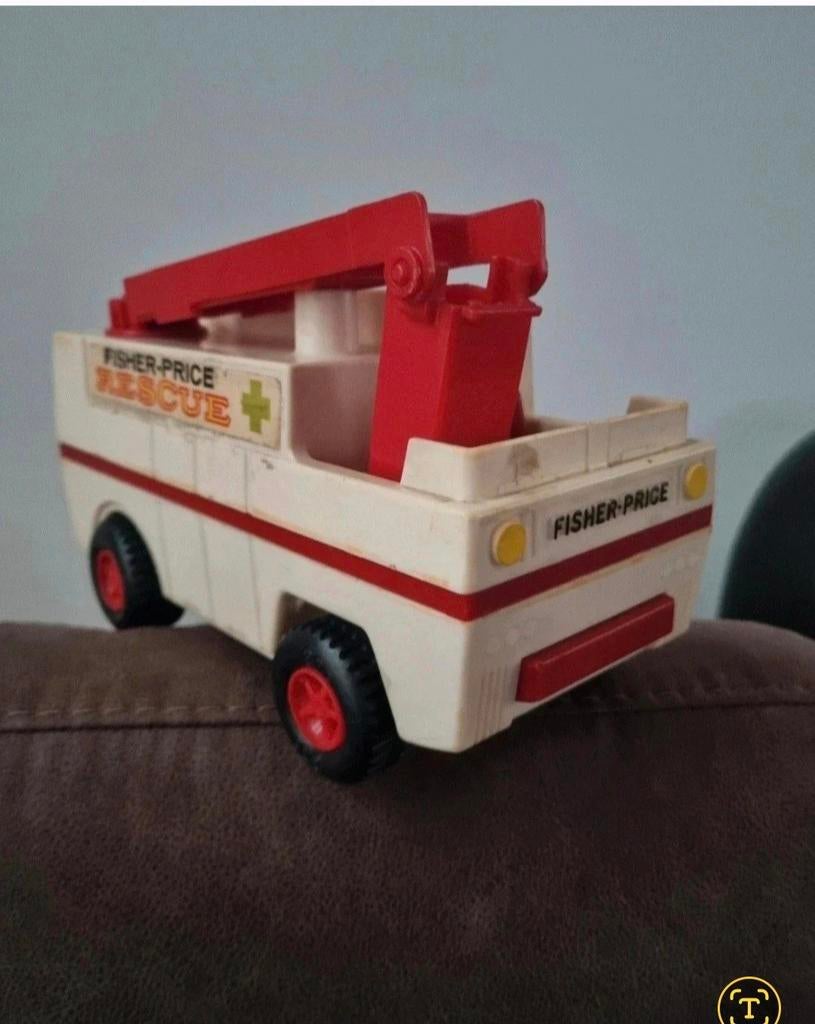 Fisher-Price Rescue voertuigen vintage, Ophalen of Verzenden, Gebruikt, Auto of Voertuig