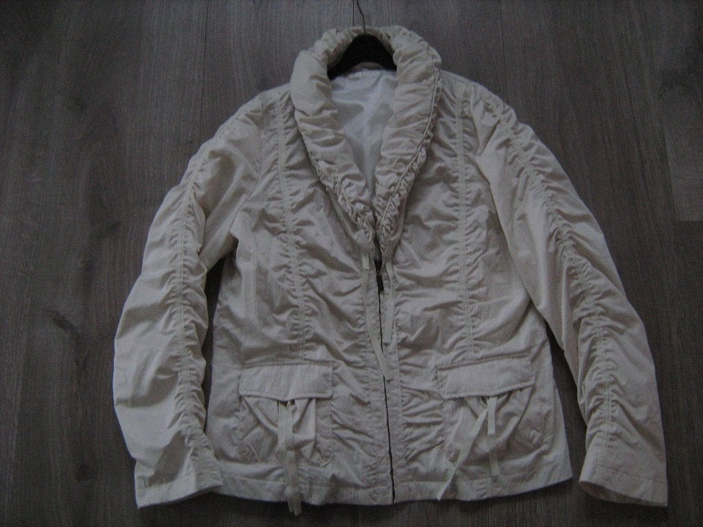 Roomwit Jasje/Colbertje maat 42, Ophalen of Verzenden, Zo goed als nieuw, Maat 42/44 (L), Overige kleuren