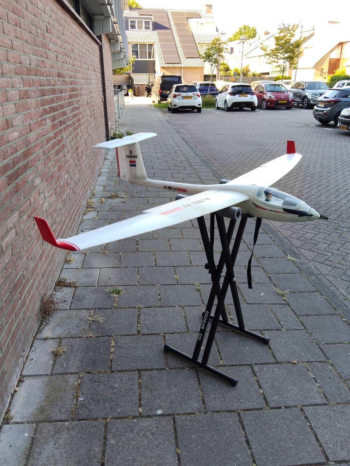 RC Zweefvliegtuig ASW28 - Compleet met elektronica, Hobby en Vrije tijd, Modelbouw | Radiografisch | Vliegtuigen, Ophalen, Gebruikt
