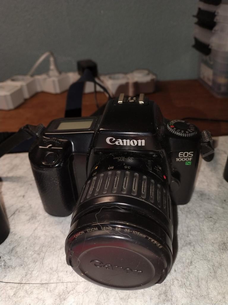 Set analoge canon camera's met toebehoren nette staat, Ophalen of Verzenden, Gebruikt, Spiegelreflex, Canon