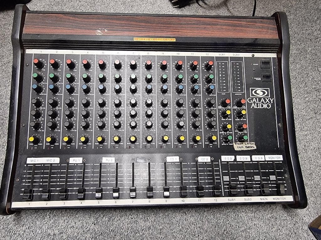 Mengpaneel Galaxy Audio M1202, Muziek en Instrumenten, Mengpanelen, Ophalen of Verzenden, Gebruikt