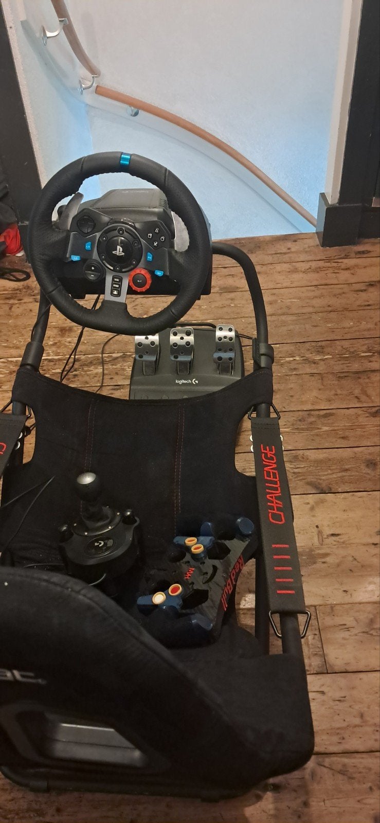 Playseat Challenge met Logitech G29 racestuur en pedalen, Spelcomputers en Games, Spelcomputers | Overige, Ophalen of Verzenden