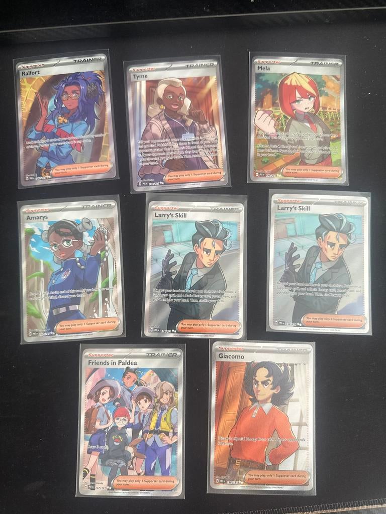 Pokémon TCG Trainer Supporter Kaarten Set (7 stuks), Ophalen of Verzenden, Zo goed als nieuw, Meerdere kaarten