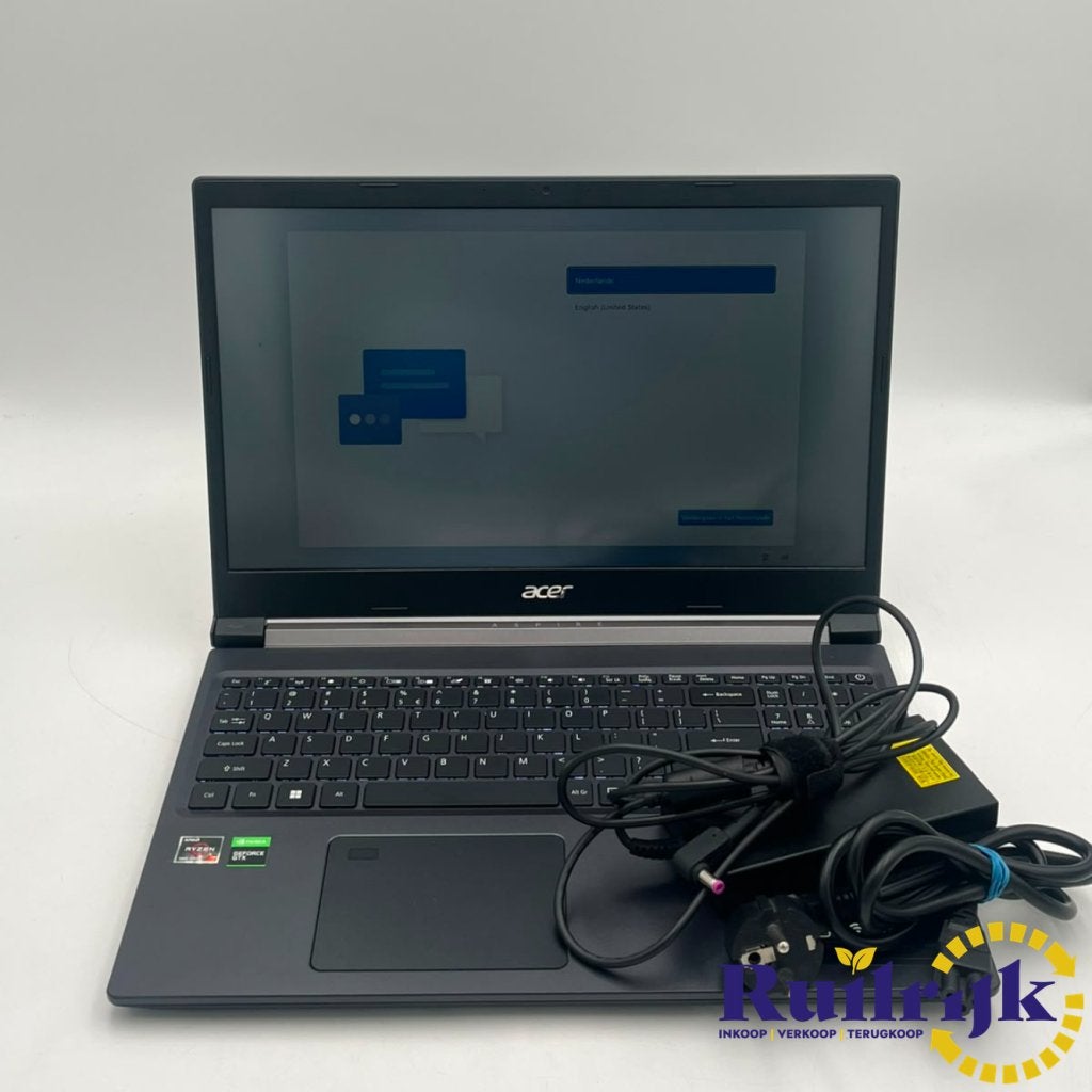 Acer Aspire 7 A715-42G-R47T Ryzen 7 16Gb GTX 1660 Laptop, Acer, Zo goed als nieuw, Support@acer.com, 8F, No. 88, Sec. 1, Xintai 5th Rd.
Xizhi District, New Taipei City 221
Taiwan