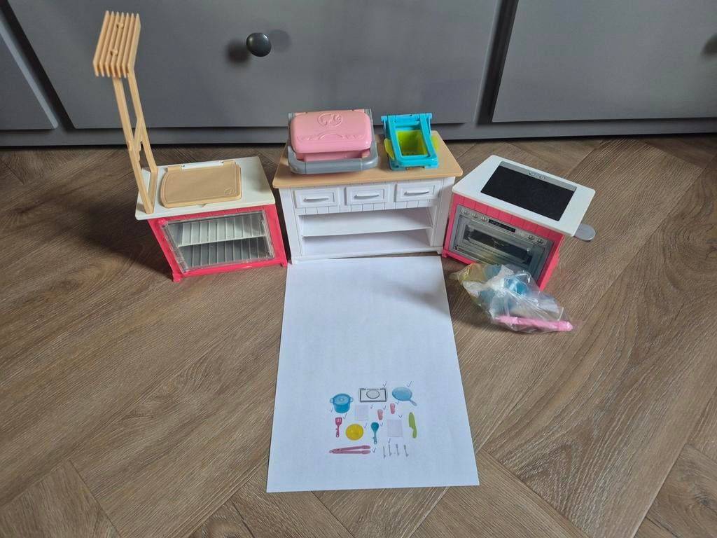 Barbie keuken, Kinderen en Baby's, Ophalen, Zo goed als nieuw, Meisje