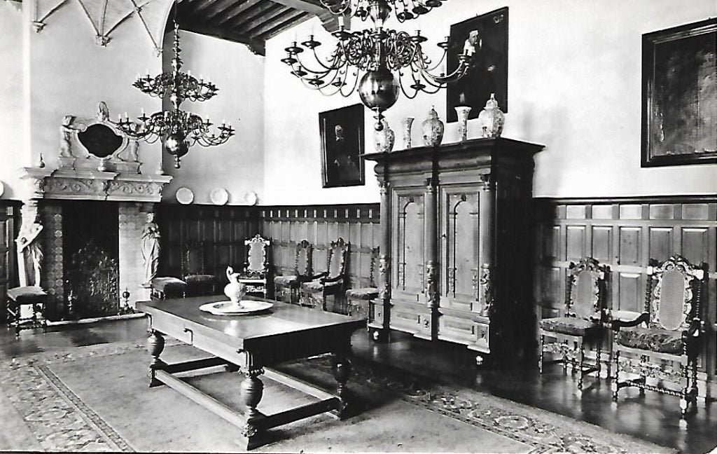Marssum- -Heringa State, interieur Grote Zaal., Ophalen of Verzenden, 1960 tot 1980, Ongelopen, Friesland