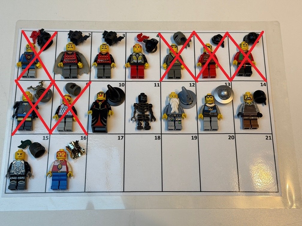 LEGO - Castle - Minifigs - De laatste stuks !!!!, Lego, Ophalen of Verzenden, Zo goed als nieuw, Minifiguur