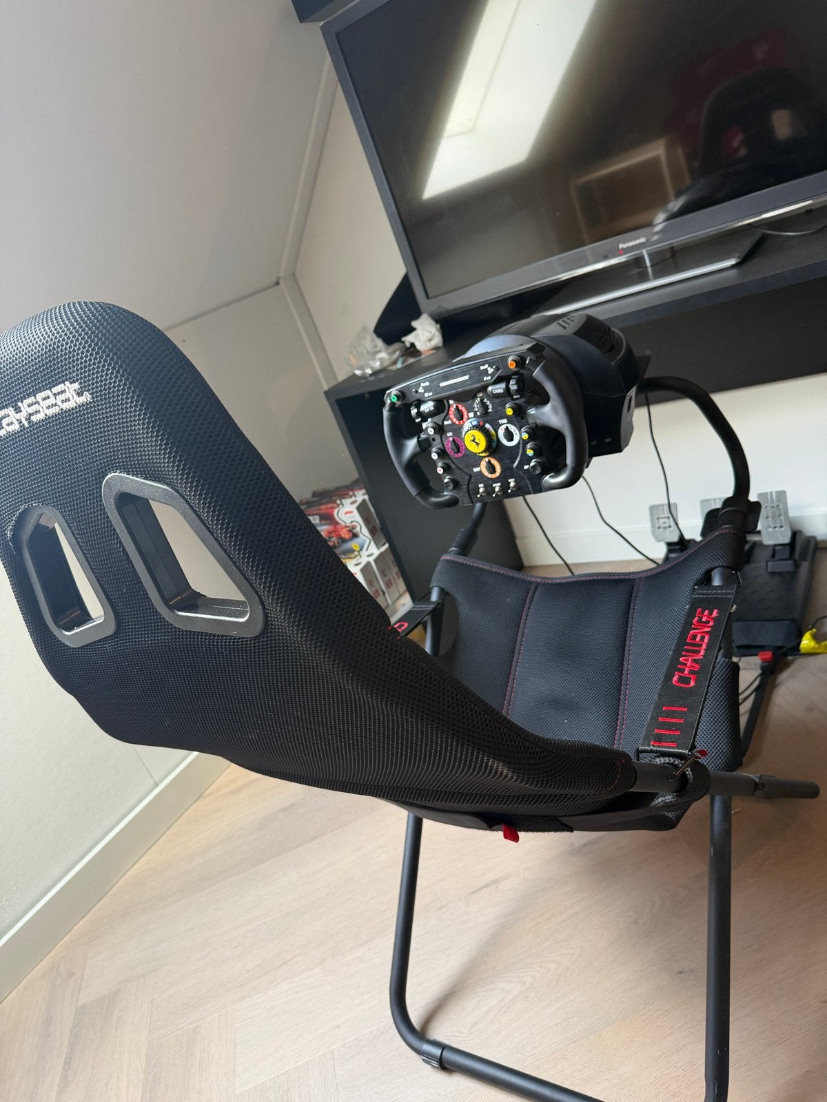 Playseat Challenge met Thrustmaster Ferrari F1 stuur, Ophalen, Overige merken, Gebruikt