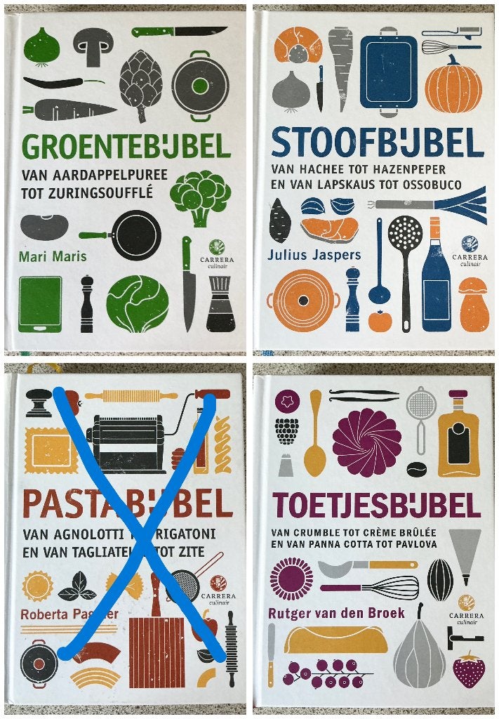 Groentebijbel / Stoofbijbel / Toetjesbijbel (HC), Ophalen of Verzenden, Zo goed als nieuw, Maris Van den Broek Jaspers, Gezond koken