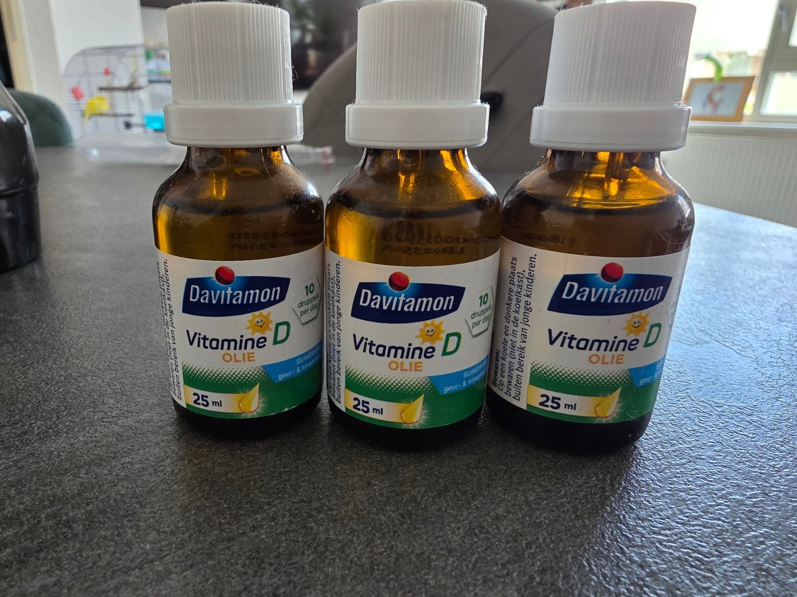 Davitamon Vitamine D Olie 25 ml - 3 stuks, Ophalen