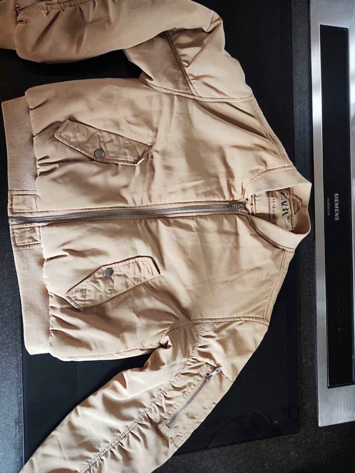 Zara jas maat 152 beige, Meisje, Ophalen of Verzenden, Zo goed als nieuw, Zara