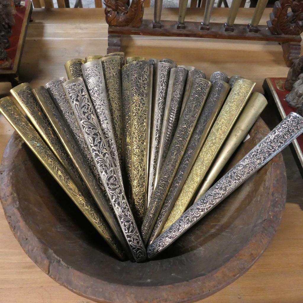 Pendok Keris OS2 overschede schede GROTE COLLECTIE 25-35 ps, Antiek en Kunst, Ophalen of Verzenden