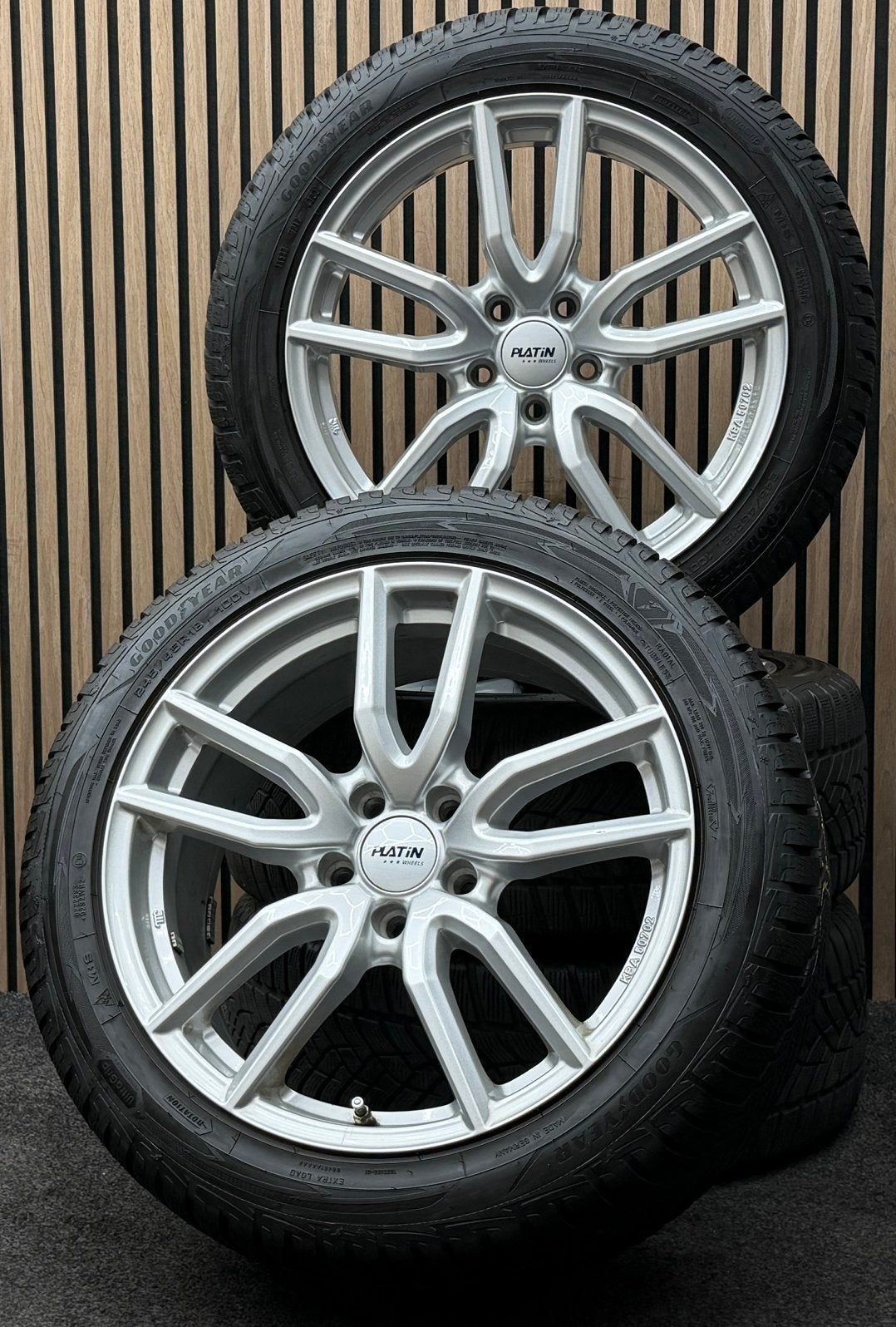 18 inch Platin P92 - Formentor Arteon 5x113 ET39 Goodyear XL, Ophalen, 18 inch, 245 mm, .