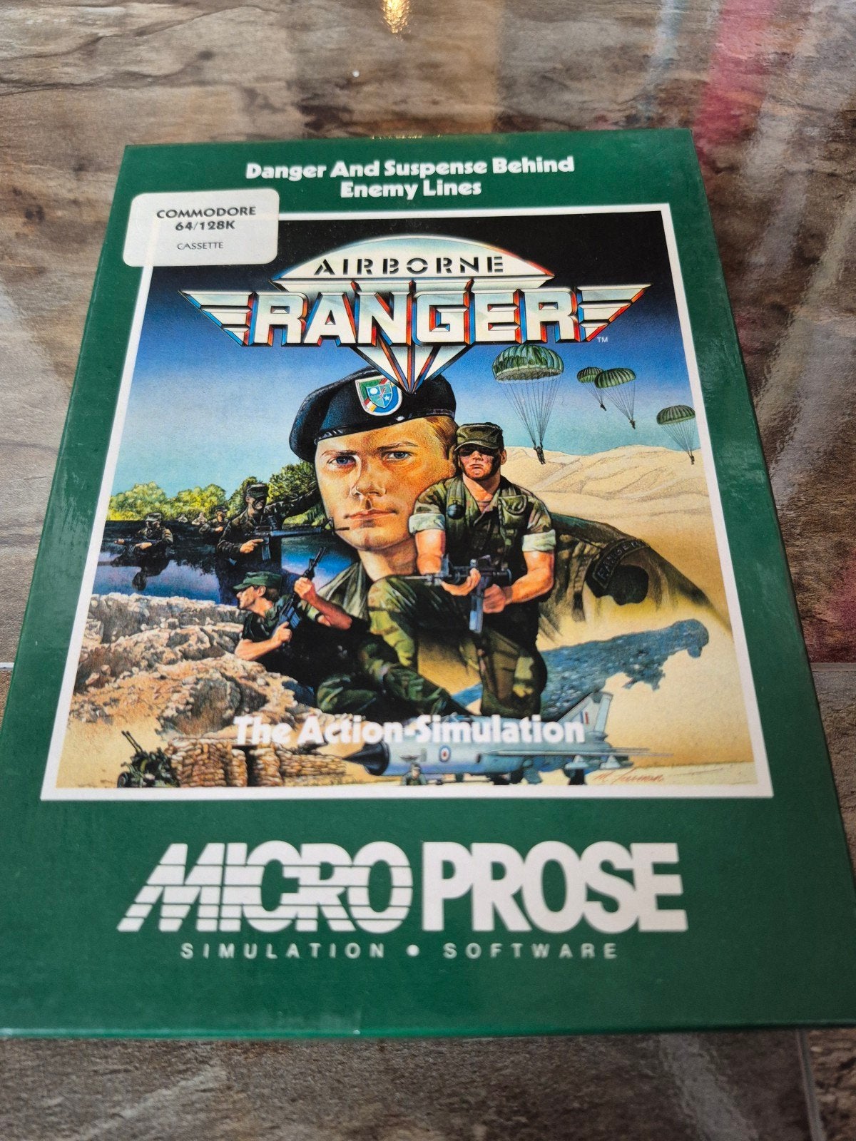 Airborne Ranger Commodore 64/128K disk en Cassette - MicroPr, Avontuur en Actie, 1 speler, Ophalen of Verzenden, Zo goed als nieuw