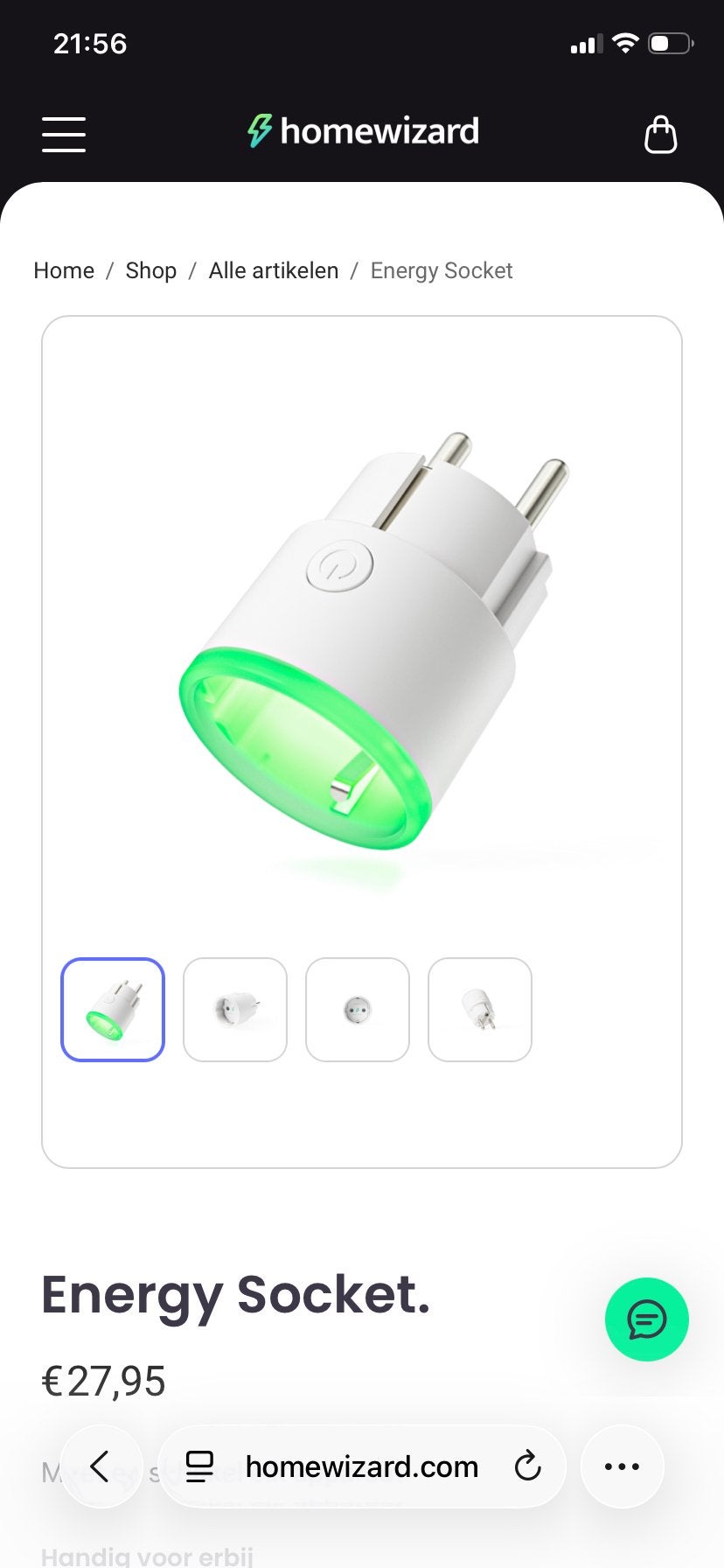 Homewizard Energy Socket HWE-SKT-11 Wifi Slimme Stekker, Ophalen, Nieuw
