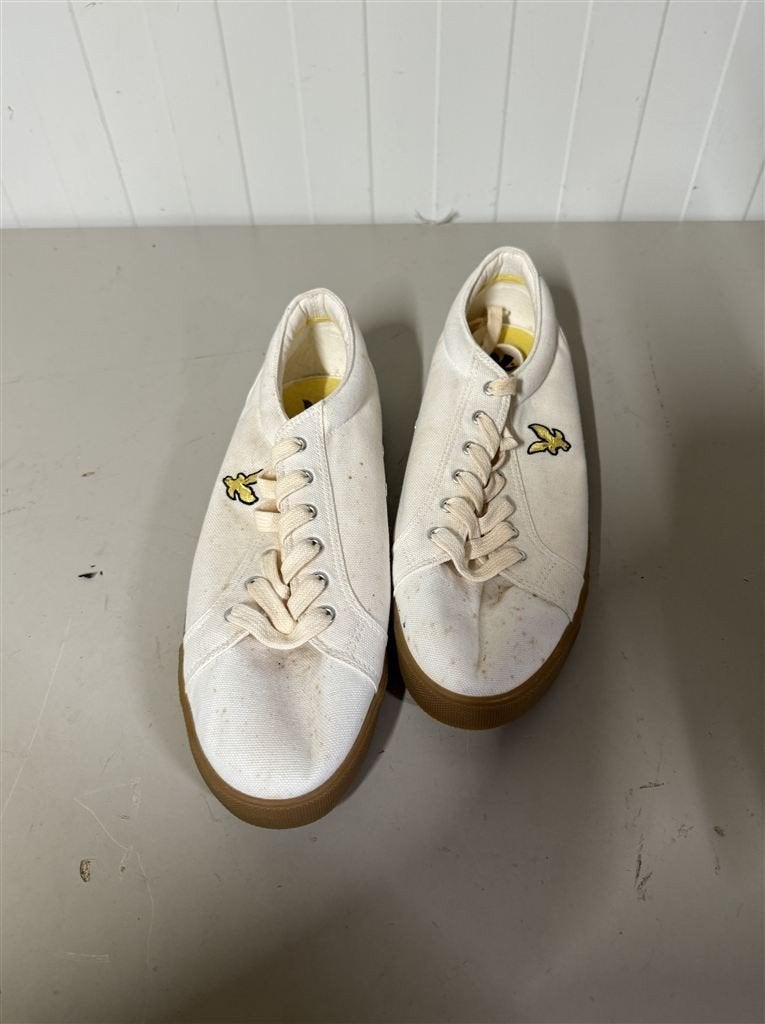 Lyle & Scott Witte Pump Trainers - Maat 43, Ophalen of Verzenden, Gedragen, Wit