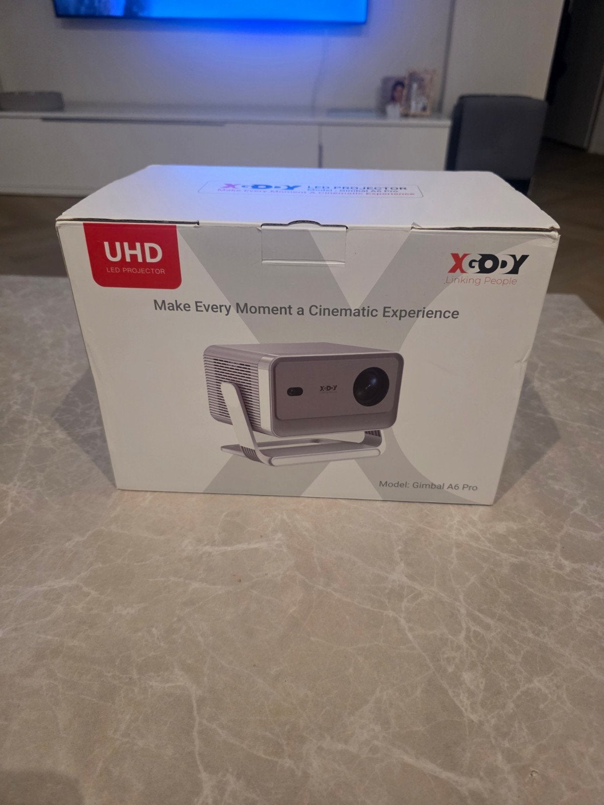 XGODY Gimbal A6 Pro LED Projector - Android 14, Autofocus, Audio, Tv en Foto, Ophalen of Verzenden, Nieuw