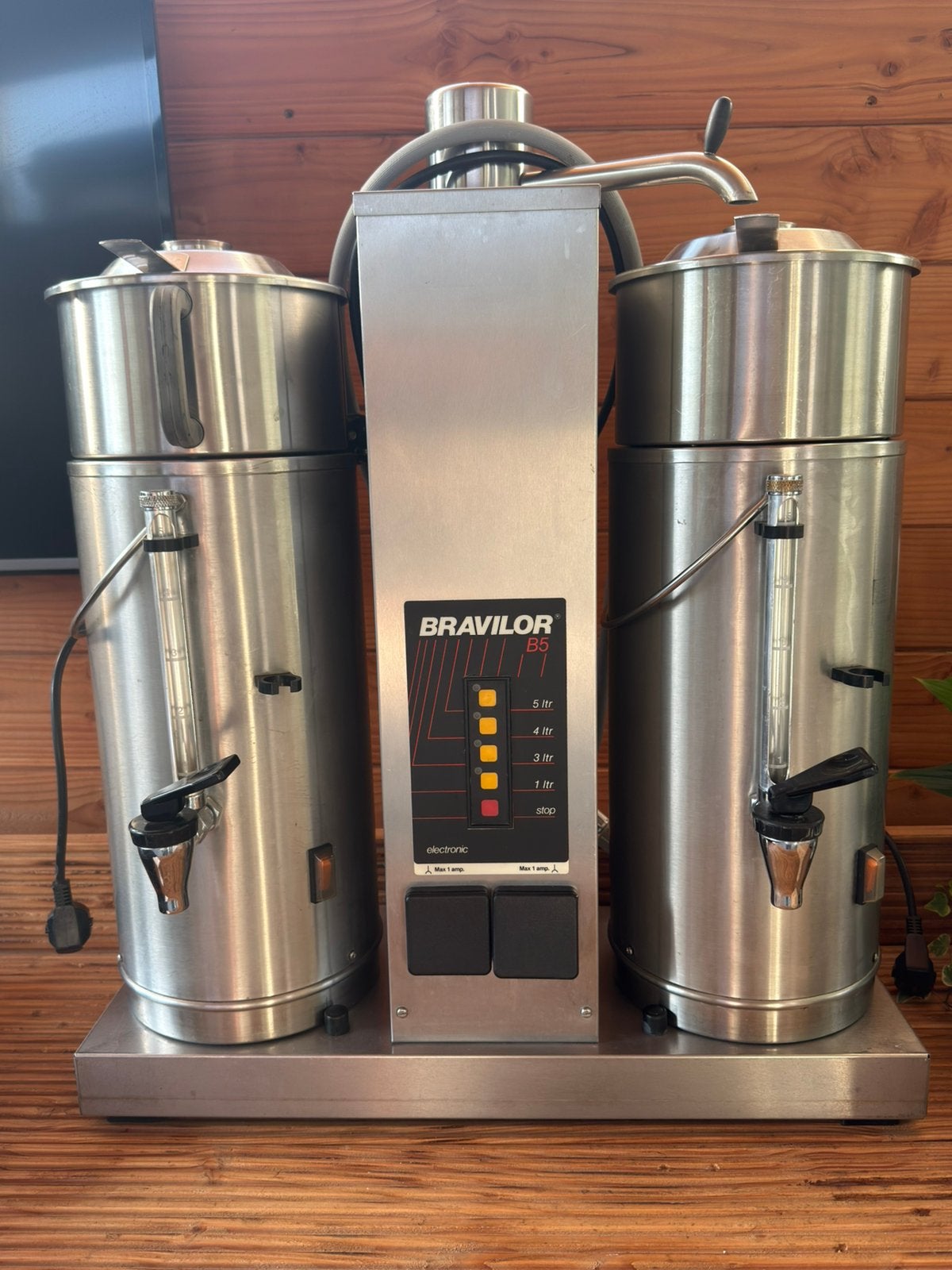 Bravilor B5 Koffiemachine Professionele dubbele RVS, 10 kopjes of meer, Ophalen of Verzenden, Gebruikt, Koffiemachine