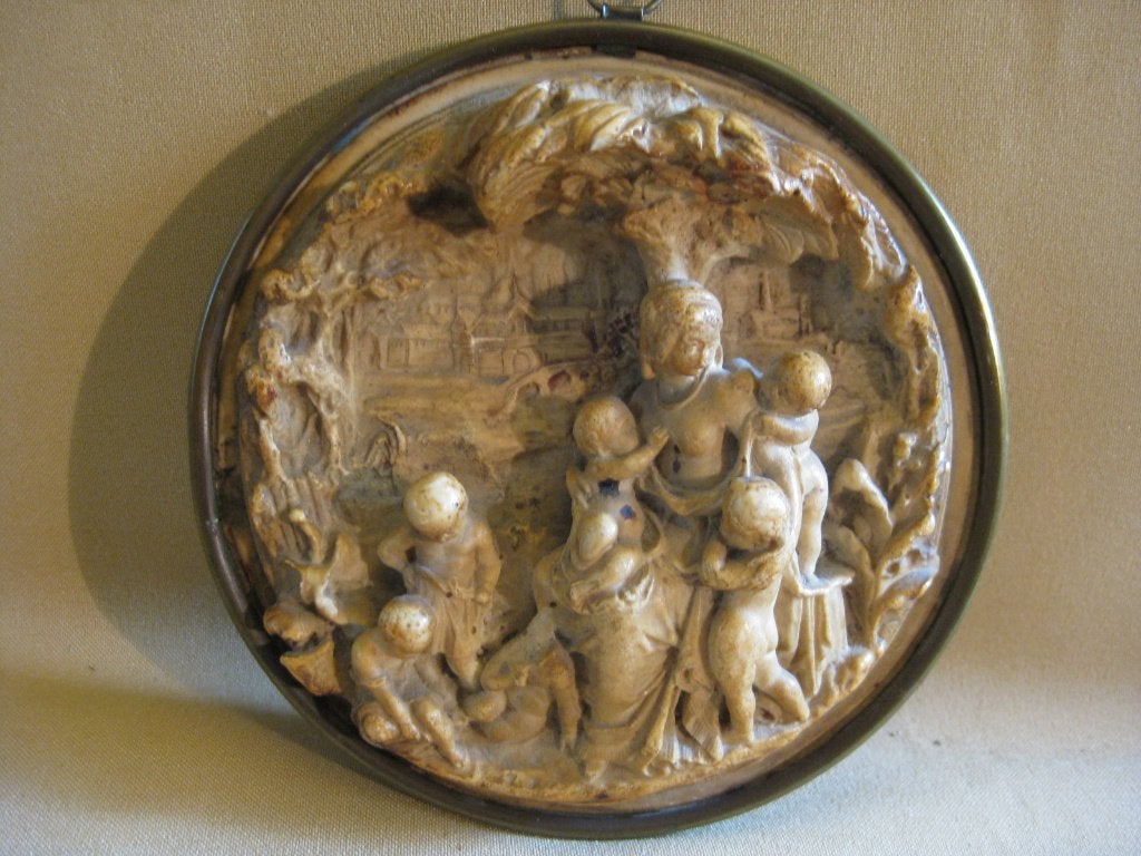 18e / 19e-eeuwse pijpaarde plaquette, Antiek en Kunst, Ophalen of Verzenden